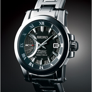 Seiko Premier Kinetic Direct Drive 5D22 Men watch SRG009P1 - Click Image to Close
